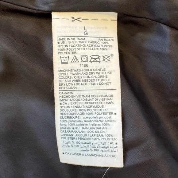 OLD NAVY Ladies Large Black Puffer Full Zip Vest - Picture 8 of 8